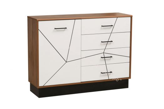 Комод 54.08 Гамма 1200 мм, Таксония/Белый