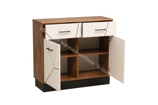 Комод 54.07 Гамма 1000 мм, Таксония/Белый