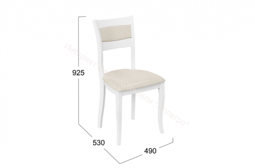 Стул «Орлеан» Б-503 (Белый матовый/тк №205)