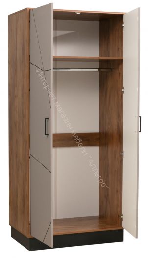 Шкаф для одежды 54.03 Гамма (2-х дв.), Таксония/Грей