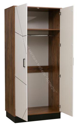 Шкаф для одежды 54.03 Гамма (2-х дв.), Таксония/Белый