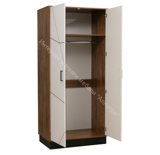 Шкаф для одежды 54.03 Гамма (2-х дв.), Таксония/Белый