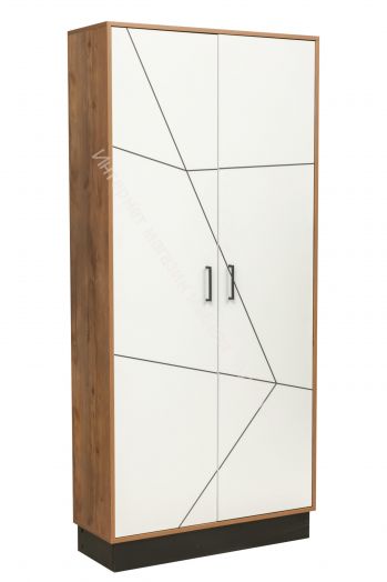 Шкаф комбинированный 54.14 Гамма (2-х дв.), Таксония/Белый