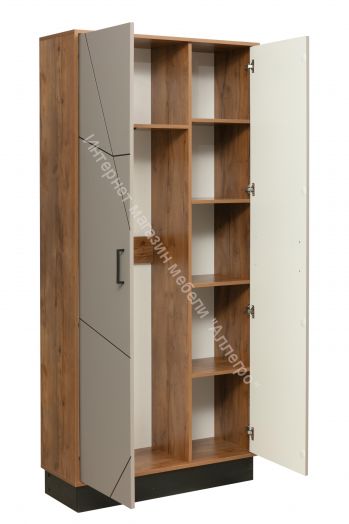 Шкаф комбинированный 54.14 Гамма (2-х дв.), Таксония/Грей