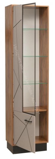 Шкаф-пенал 54.01 Гамма (левый), Таксония/Грей