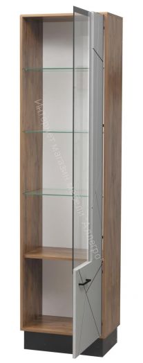 Шкаф-пенал 54.01 - 01 Гамма (правый), Таксония/Грей