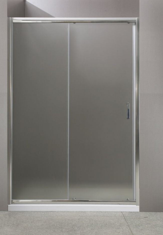 Душевой уголок в нишу с раздвижной дверью Belbagno Uno BF хром 100 см