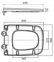 Подвесной унитаз BelBagno Ardente-C BB3202CHR-MB схема 11