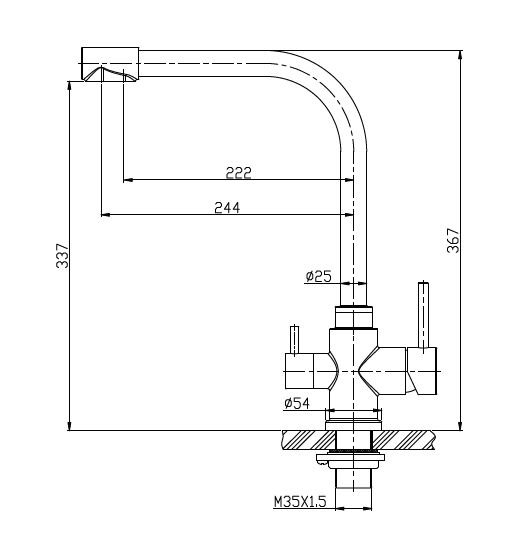 Смеситель для кухни Belbagno BB-LAM15-IN схема 4