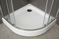 Душевой уголок Belbagno Uno R прозрачное или матовое стекло схема 2