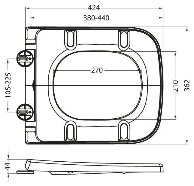 Унитаз BelBagno Alpina (Алпина) BB10100CP схема 3