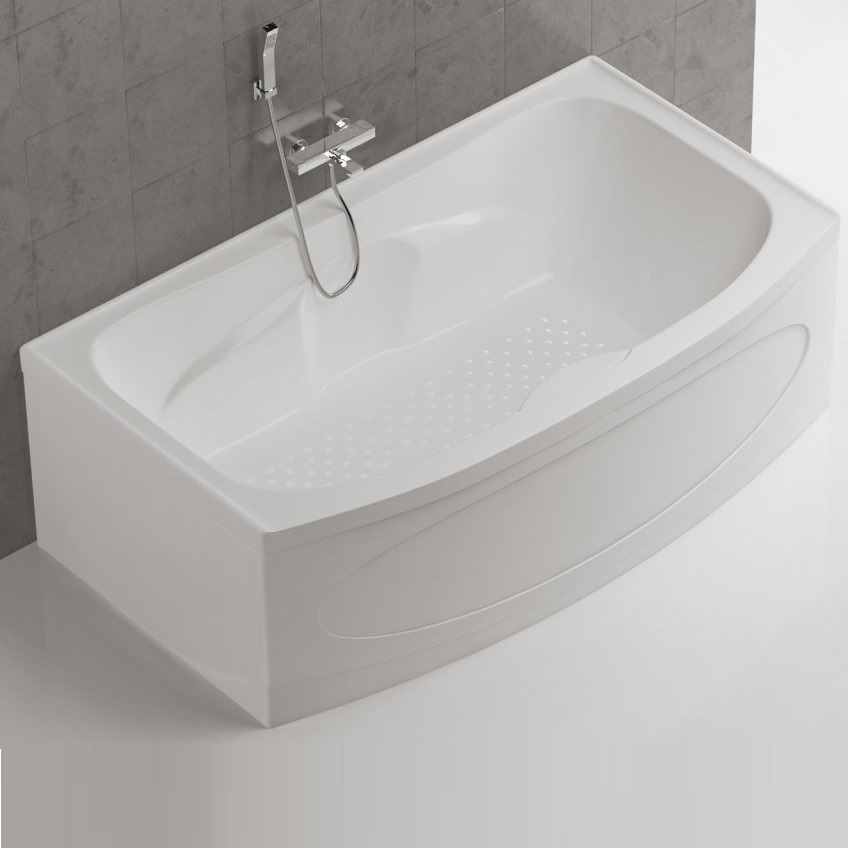Пристенная акриловая ванна Belbagno BB105 189x109