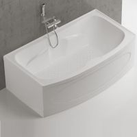 Пристенная акриловая ванна Belbagno BB105 189x109 схема 1