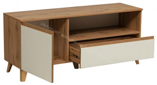 Тумба под ТВ 53.07 Авалон, Дуб вотан/Белый