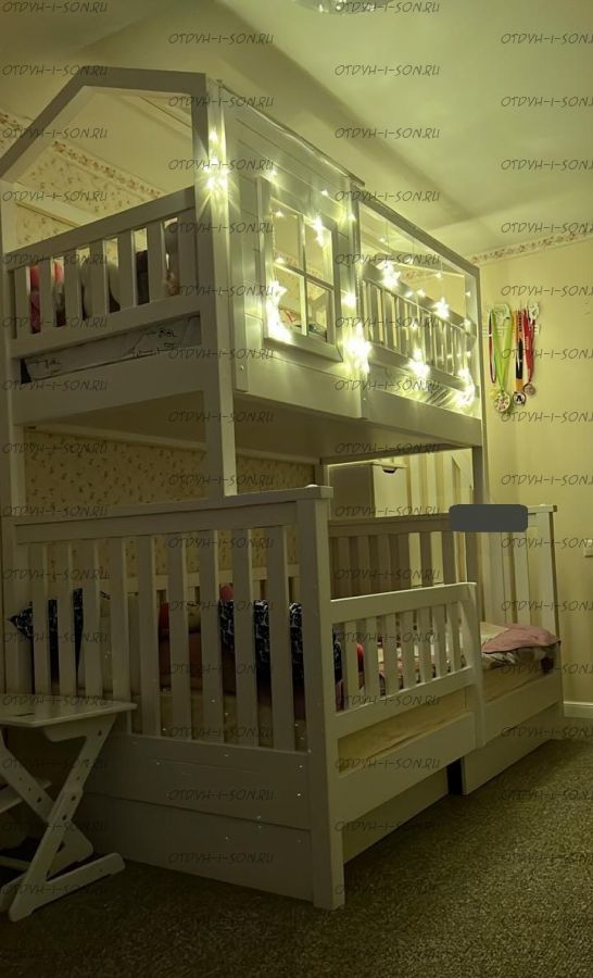 Двухъярусная кровать Домик Felicia