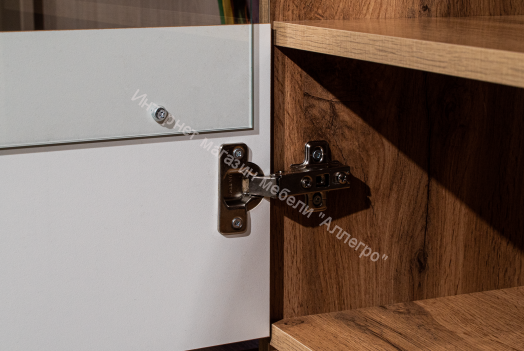 Шкаф комбинированный 53.01 Авалон, Дуб вотан/Белый