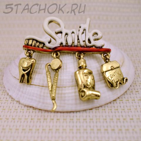 Брошь "Стоматологу" (Danecraft США)