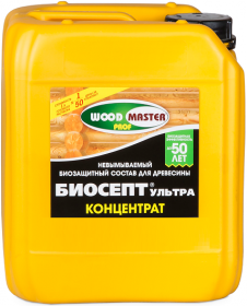 Биозащитный Состав Woodmaster Prof Биосепт Ультра 1кг Концентрат (1:9) для Древесины, Трудновымываемый / Вудмастер Проф