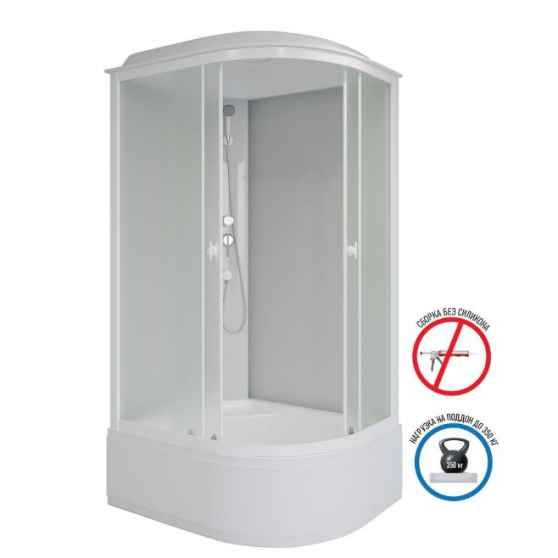 Душевая кабина Niagara Promo P90/80/40L/MT, высокий поддон 90x80