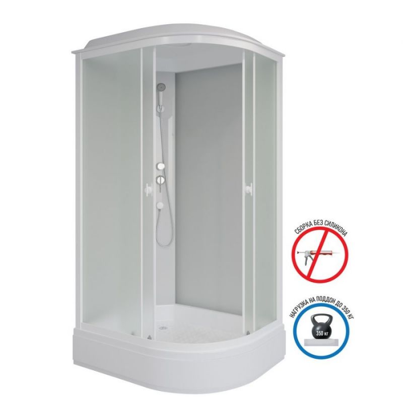 Душевая кабина Niagara Promo P110/80/26L/MT, средний поддон 110x80