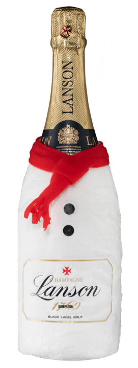 Champagne Lanson Black Label Brut in giftbox Snowman, 0.75 л.