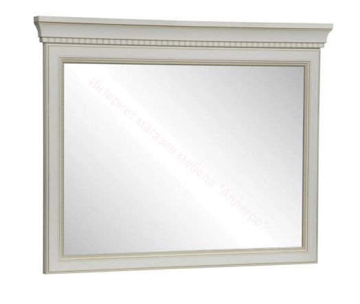 Гостиная Эльмира, Белый/Белая кожа патина