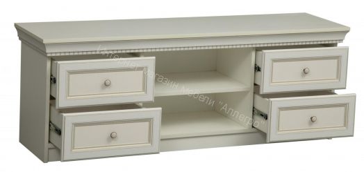 Гостиная Эльмира, Белый/Белая кожа патина