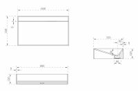 Накладная раковина ABBER Stein AS2623 матовая 60х35 схема 2