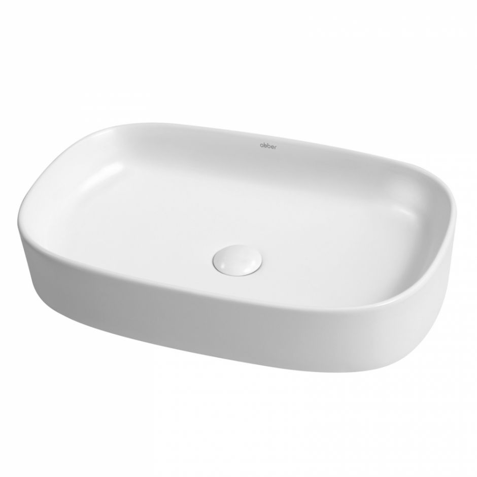 Изображение Накладная раковина ABBER Rechteck AC2209 61х37,5 белая