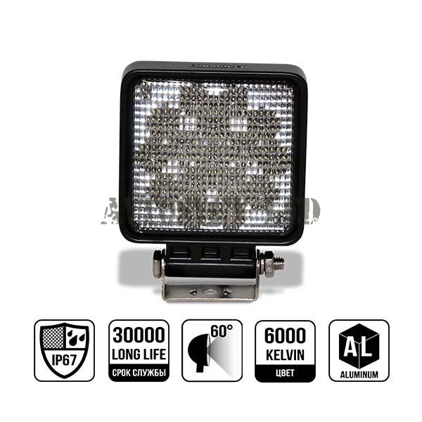 Фара OSRAM светодиодная AS16D-48W FLOOD ближний, рабочий свет