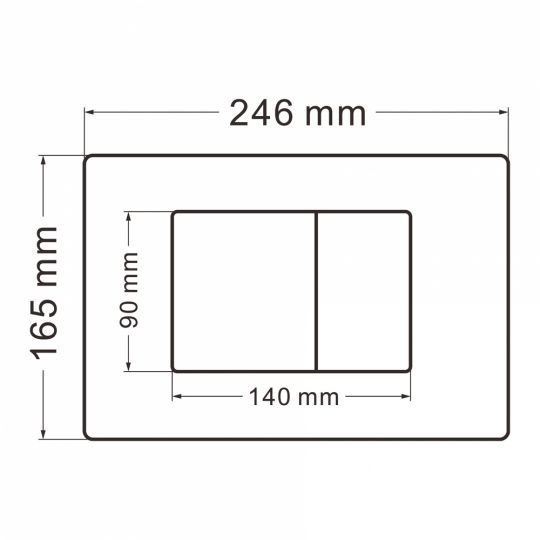 Комплект подвесной унитаз ABBER Bequem AC1100MB черный матовый с инсталляцией AC0105 и кнопкой AC0120MB черная матовая схема 7