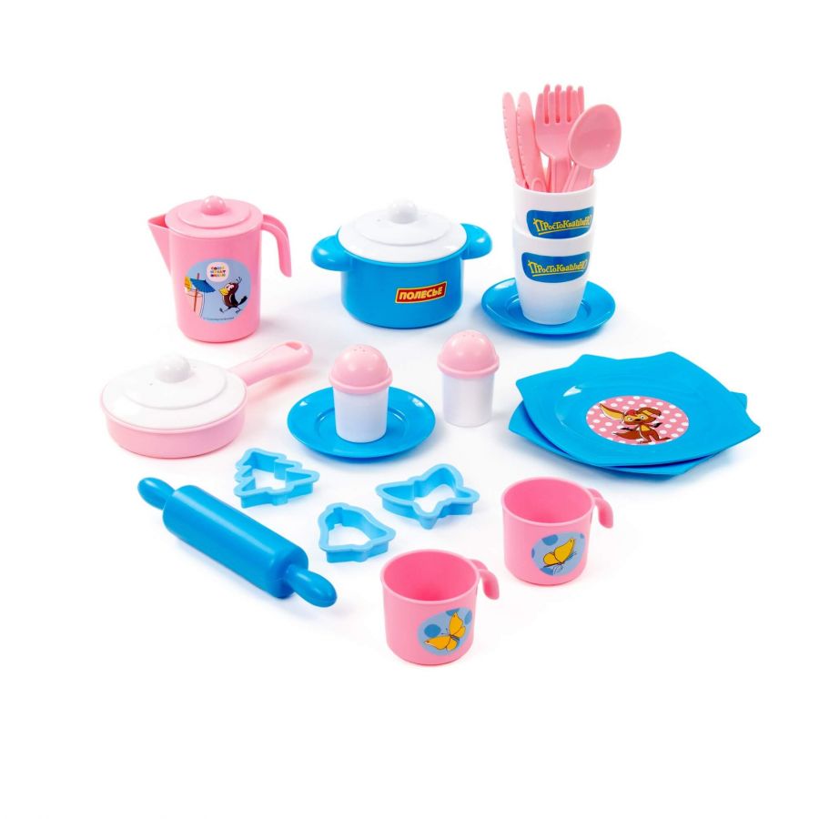 Набор детской посуды "Простоквашино" (26 элементов) (в коробке)