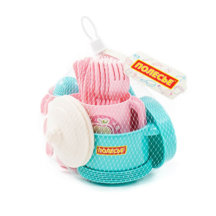 Набор детской посуды "Настенька" на 6 персон (V4) (38 элементов) (в сеточке)