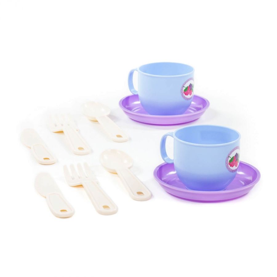 Набор детской посуды "Минутка" на 2 персоны (V1) (10 элементов) (в сеточке)