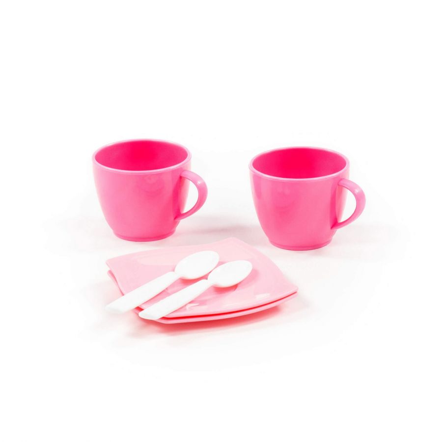 Набор детской посуды "Алиса" на 2 персоны (6 элементов) (в сеточке)