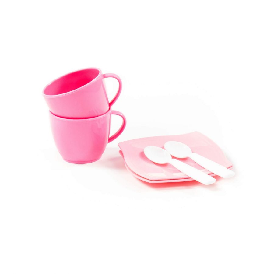 Набор детской посуды "Алиса" на 2 персоны (6 элементов) (в сеточке)