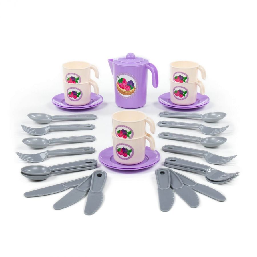 Набор детской посуды "Анюта" на 6 персон (V2) (32 элемента) (в сеточке)