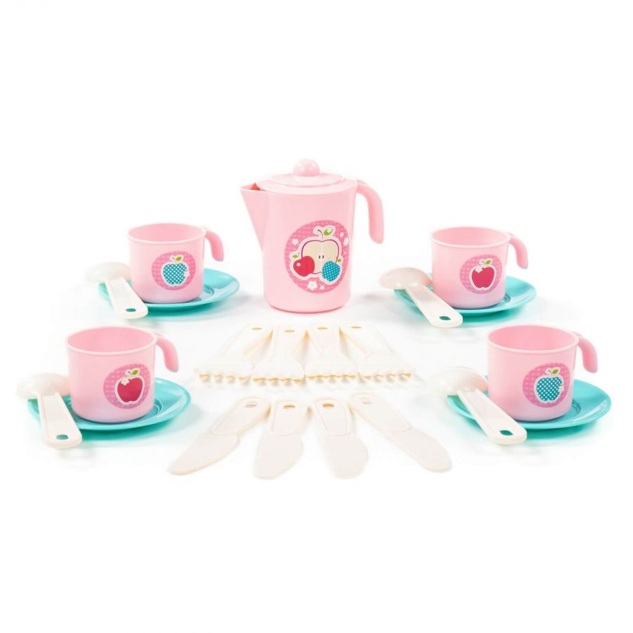 Набор детской посуды "Анюта" на 4 персоны (V4) (22 элемента) (в сеточке)