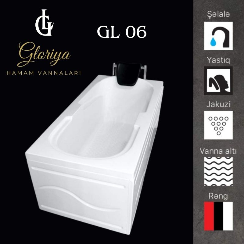 GLORİYA düz vannaları GL06 - 160*70 sm