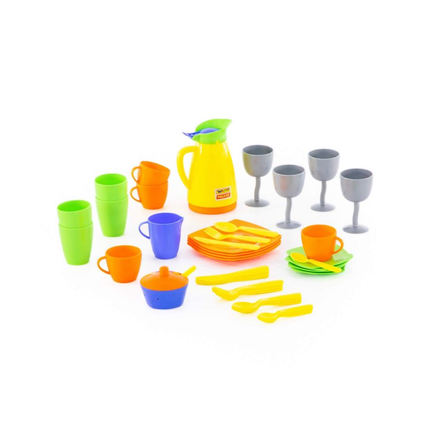 Набор детской посуды "Праздничный" (в сеточке)