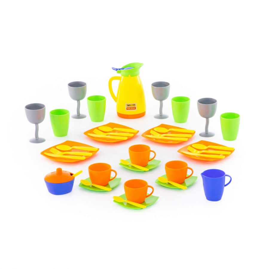 Набор детской посуды "Праздничный" (в сеточке)