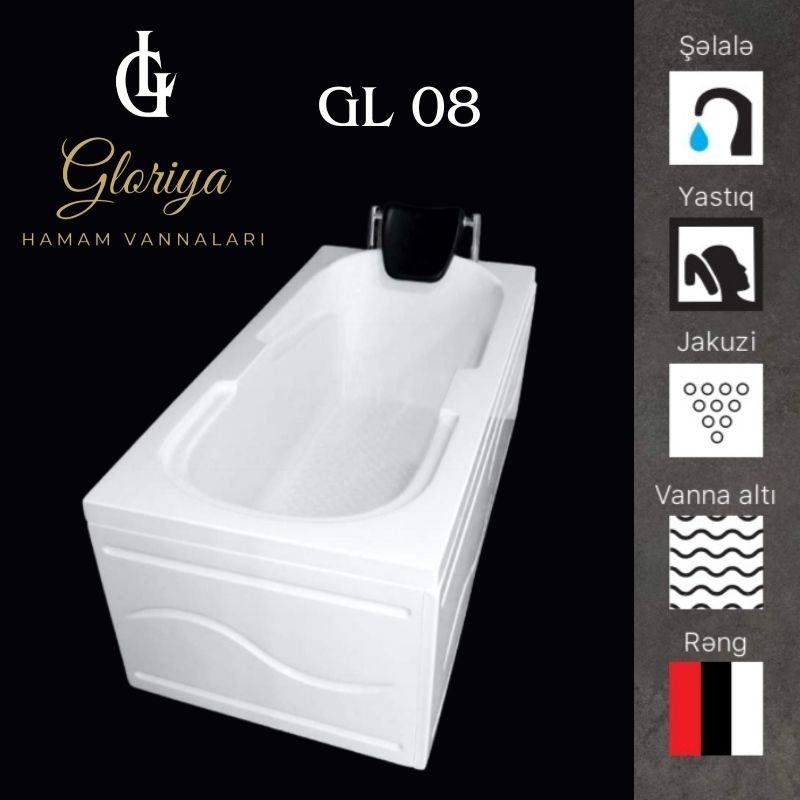 GLORİYA düz vannaları GL08 - 180*70 sm