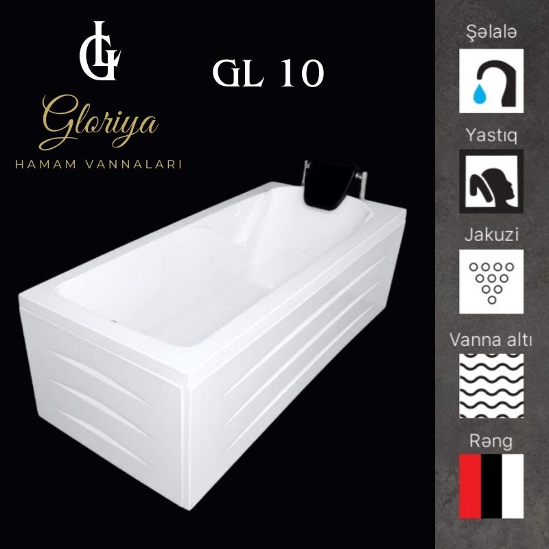 GLORİYA düz vannaları GL10 - 160*75 sm