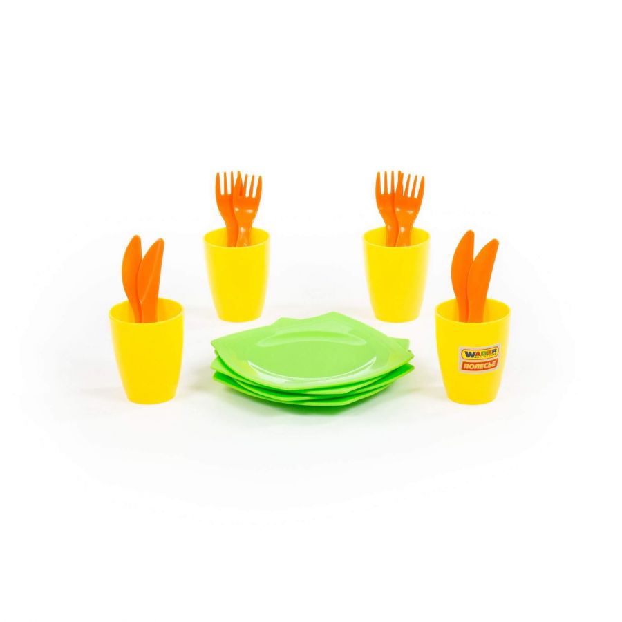 Набор детской посуды столовый на 4 персоны