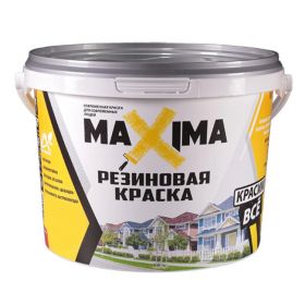 Резиновая Краска Maxima 2.5кг №100 - Лебедь Универсальная для Внутренних и Наружных Работ / Максима.