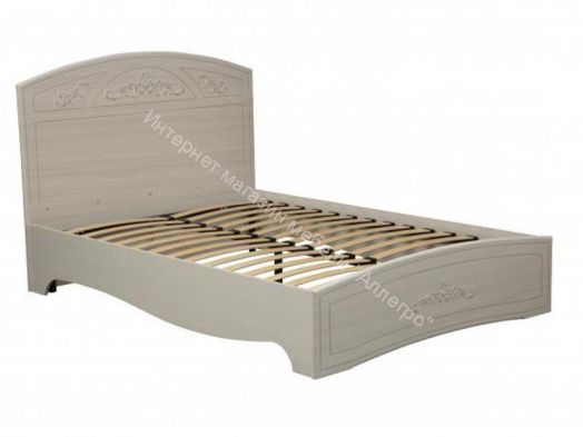 Кровать двуспальная Каролина с ортопедическим осн. (1600) (Патина), Вудлайн кремовый/Сандал белый