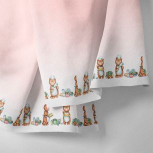 Хлопок - Бордюр Обед для котиков 25х75 см limit