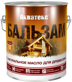 Натуральное Масло Акватекс Бальзам 0.75л Лиственница для Древесины для Внутренних и Наружных Работ.