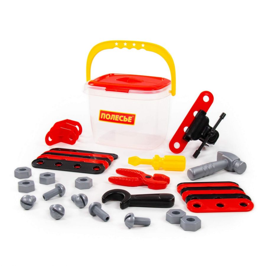 Набор "Механик" (32 элемента) (в ведёрке)