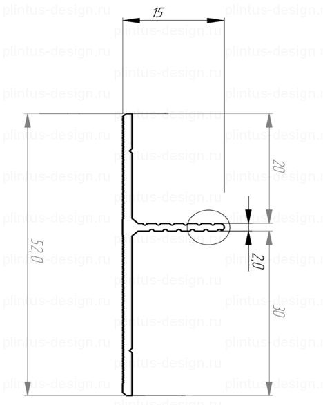 Теневой плинтус 20/30 мм чёрный муар